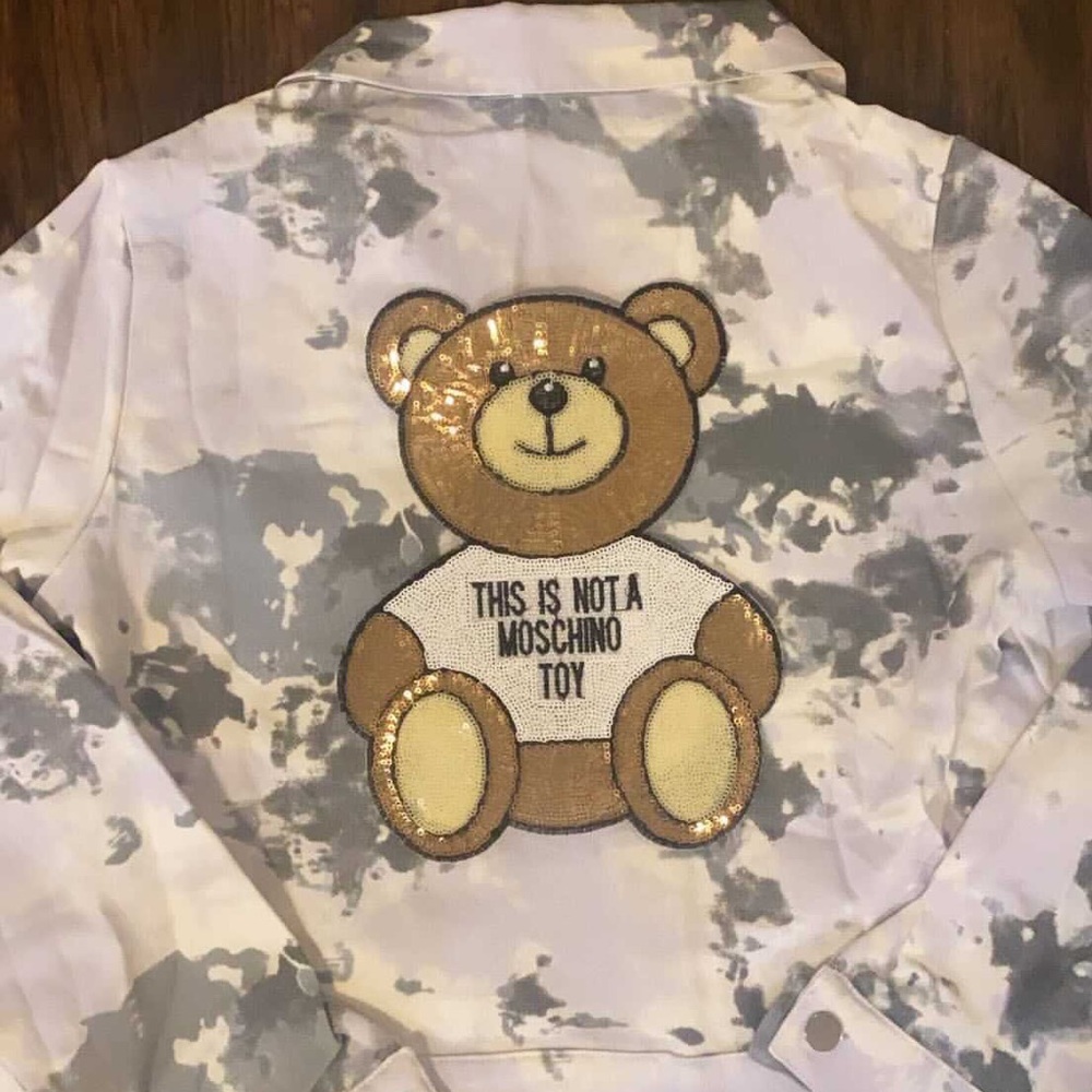 Tie Dye jacket with patch of your choice